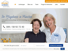 Tablet Screenshot of pflegezuhause-henoch.de